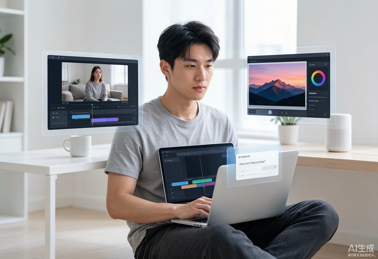 創作者使用 AI 內容生產軟件